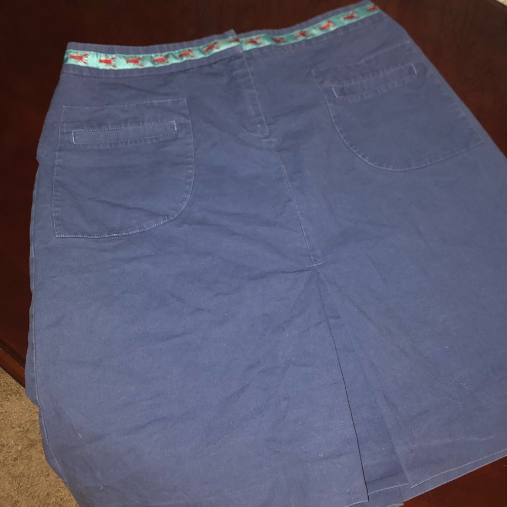 Lilly Pulitzer sz. 6 navy crab skirt